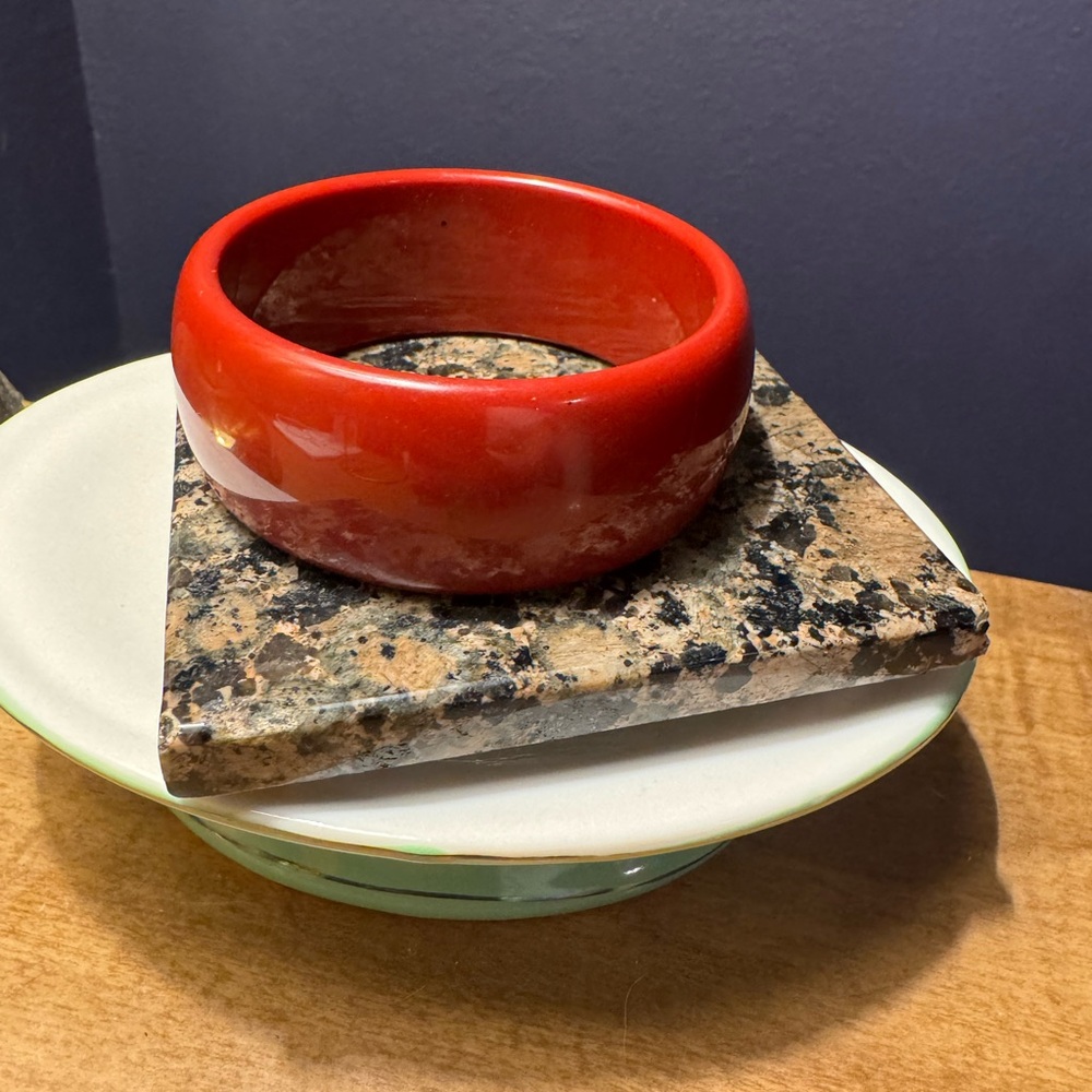 Wide Red/Crimson Bangle